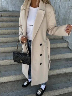 Women's Belted Warm Trench Coat | Winter Collection