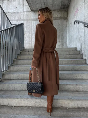 Women's Belted Warm Trench Coat | Winter Collection