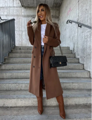 Women's Belted Warm Trench Coat | Winter Collection