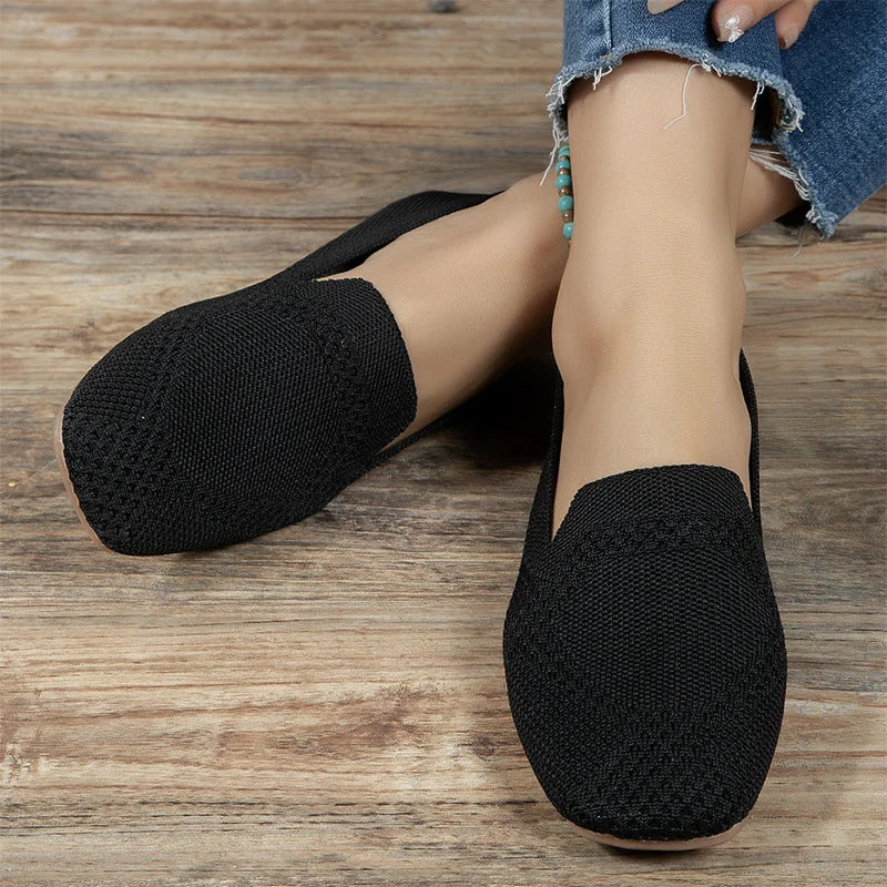 Jaël - Breathable Knitted Slip-On Loafers