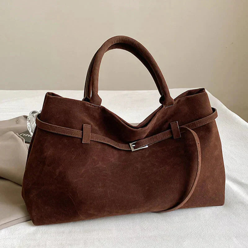 Elegant Suede Shoulder Bag