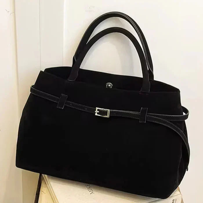 Elegant Suede Shoulder Bag