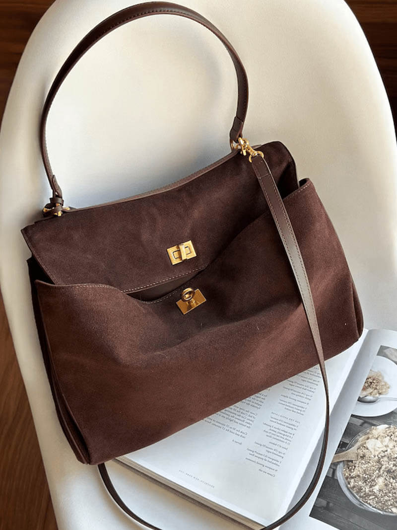 Ciara Suede Crossbody Bag