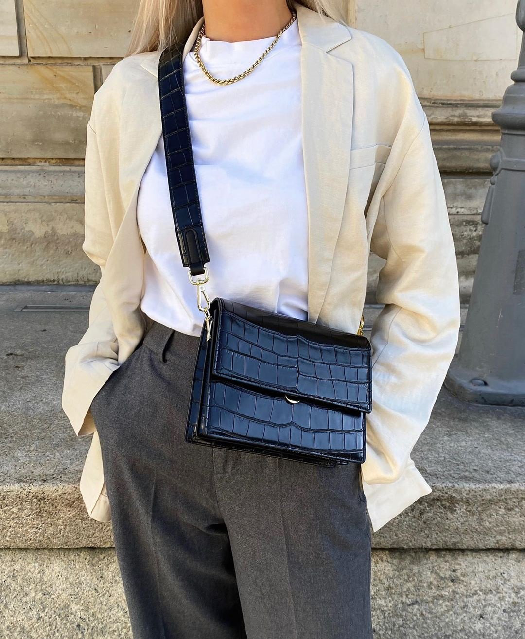 Compact Flap Crossbody Bag
