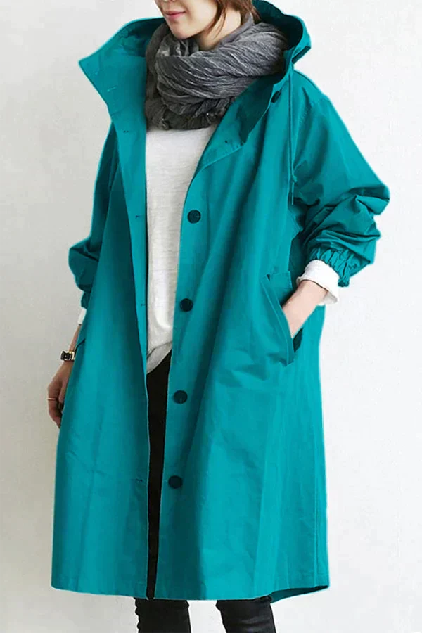 Nicky - Hooded Long Trench Coat