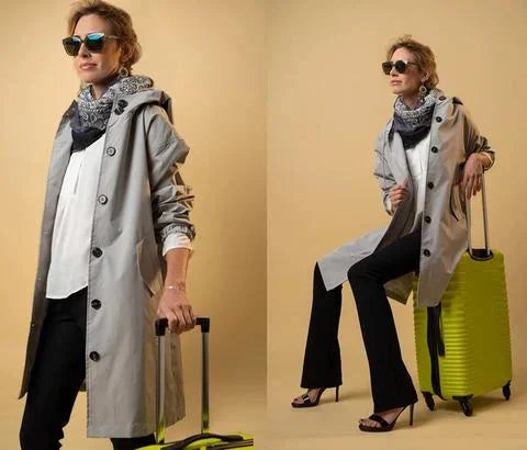 Nicky - Hooded Long Trench Coat