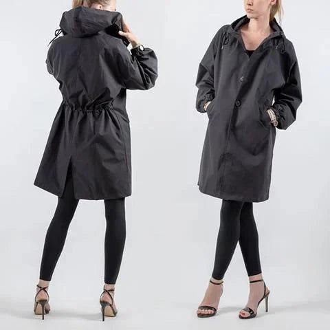 Nicky - Hooded Long Trench Coat