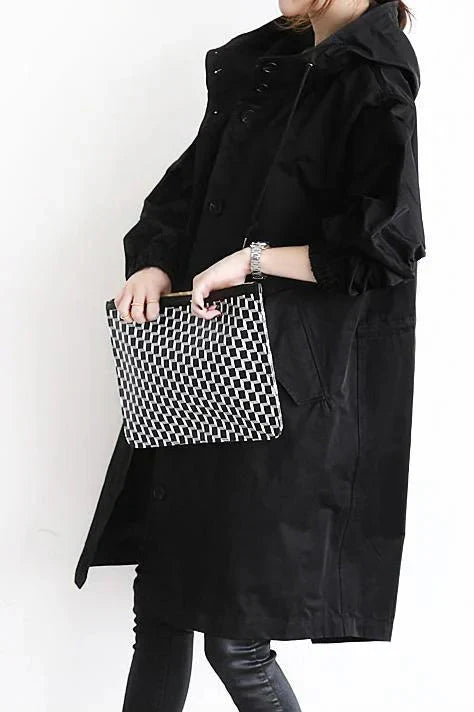 Nicky - Hooded Long Trench Coat