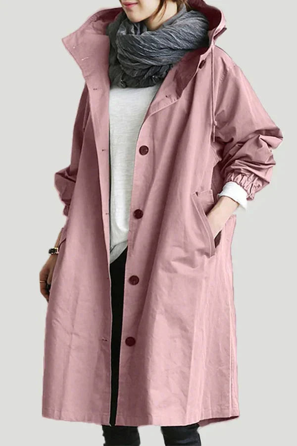 Nicky - Hooded Long Trench Coat