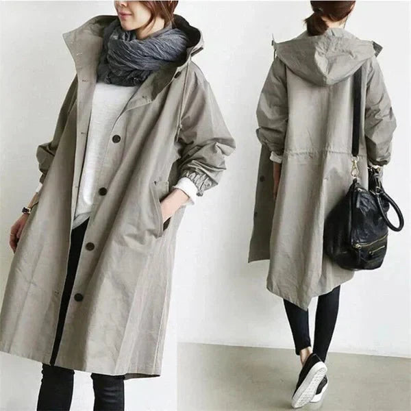 Nicky - Hooded Long Trench Coat