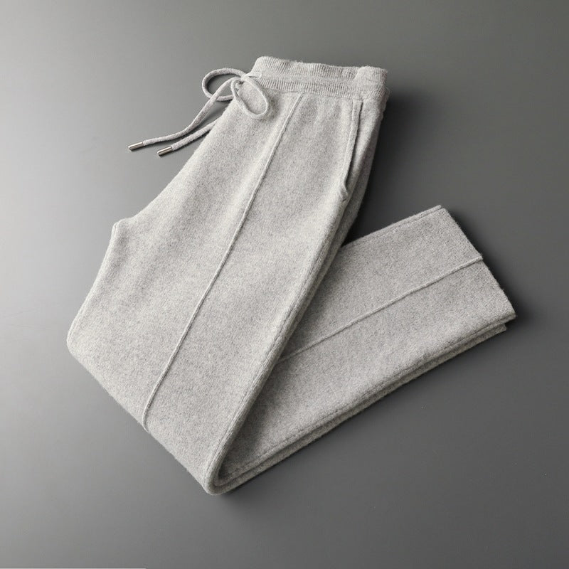 Premium Extra-Fine Merino Wool Relaxed Trousers