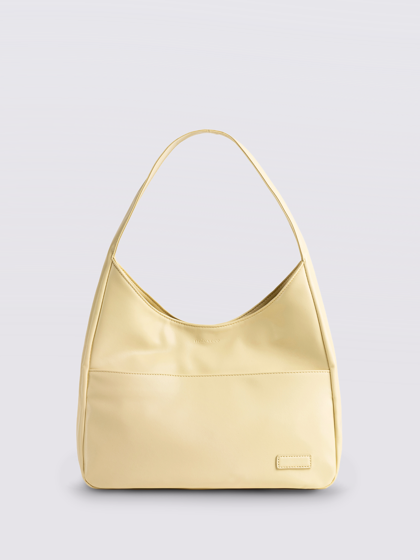 Simple Vegan Hobo Shoulder Bag - Empty Design