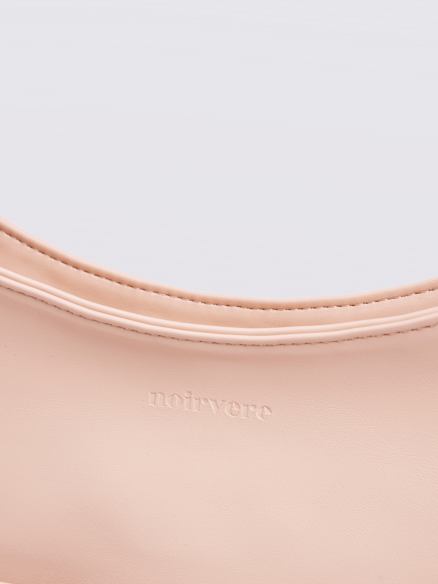 Simple Vegan Hobo Shoulder Bag - Empty Design