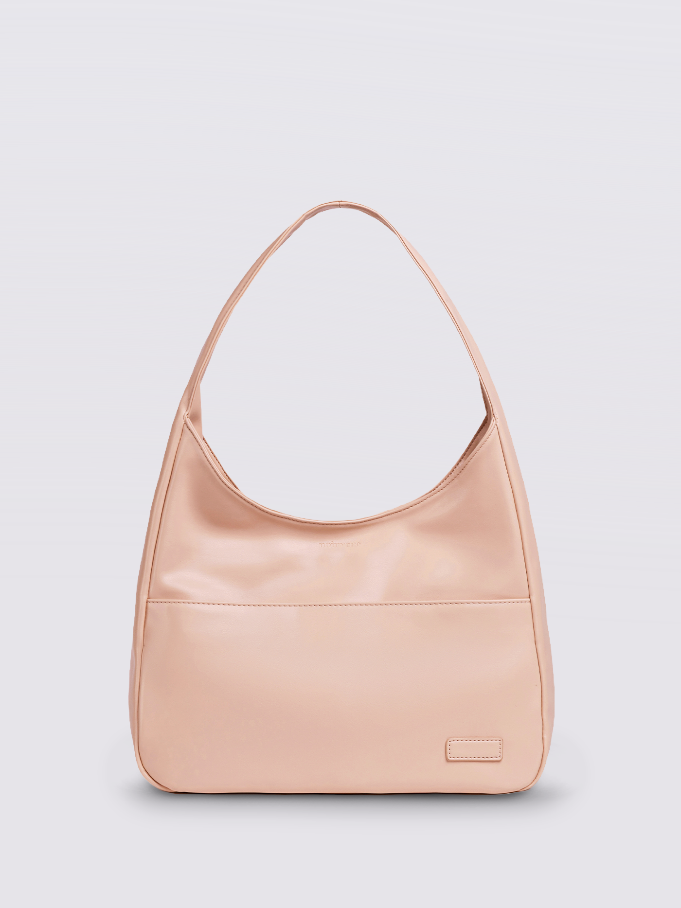 Simple Vegan Hobo Shoulder Bag - Empty Design