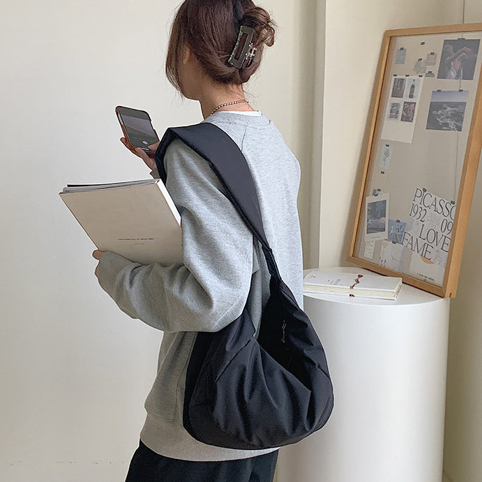 Quilted Puffer Hobo Shoulder Bag