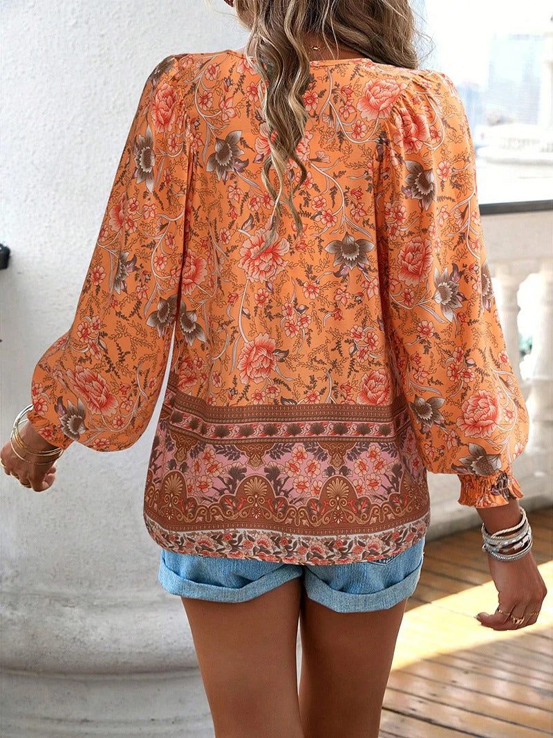 Elodie - Summer-Inspired Floral Blouse