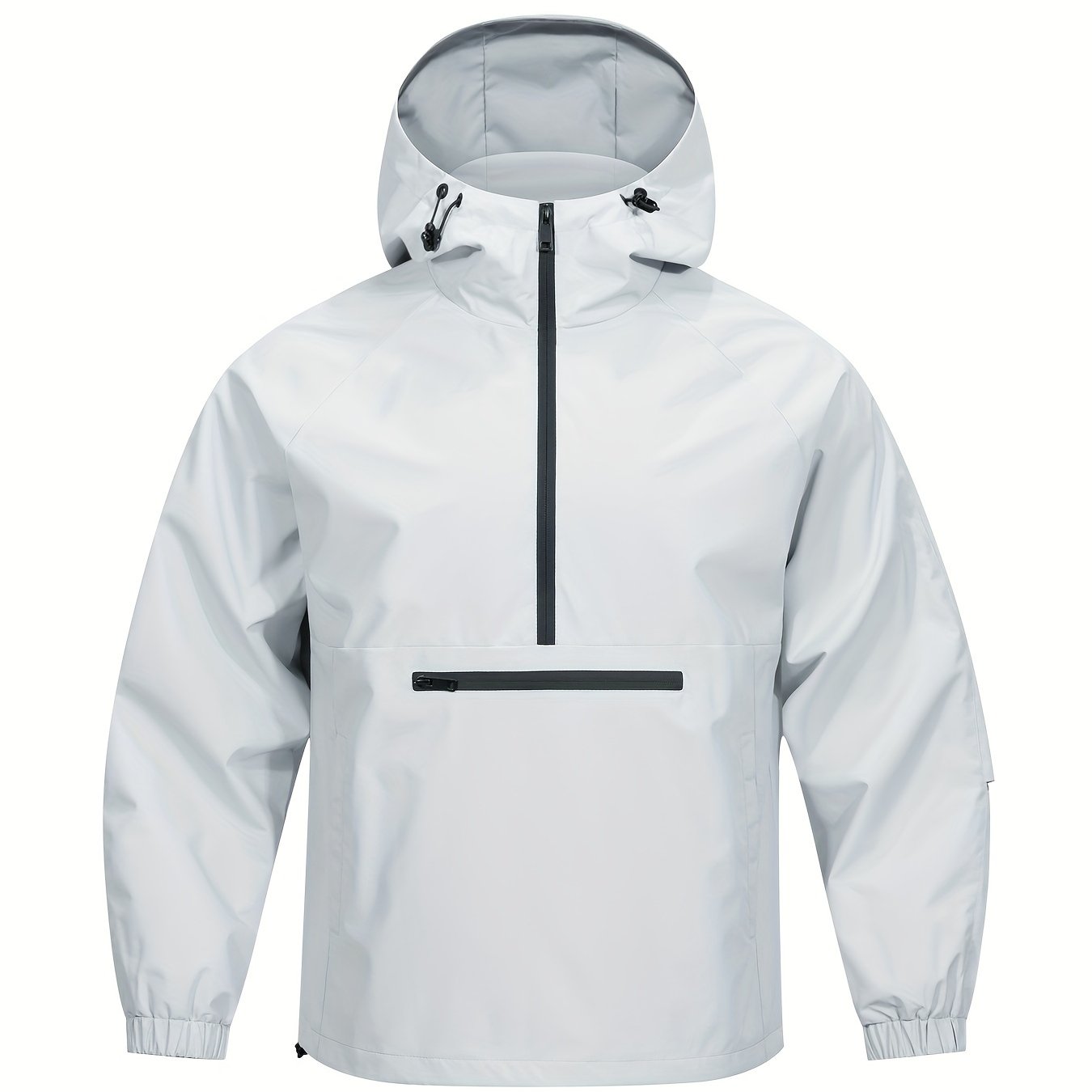 Casual Sports Jacket with Hood and Long Sleeves