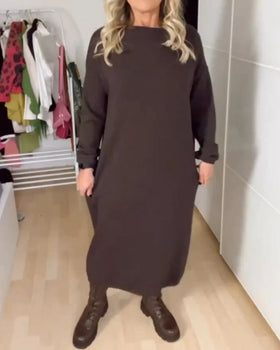 Round Neck Casual Dress