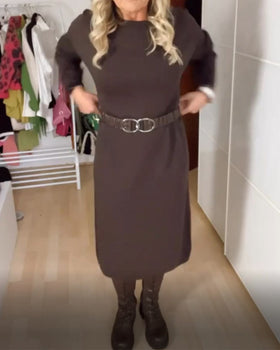 Round Neck Casual Dress