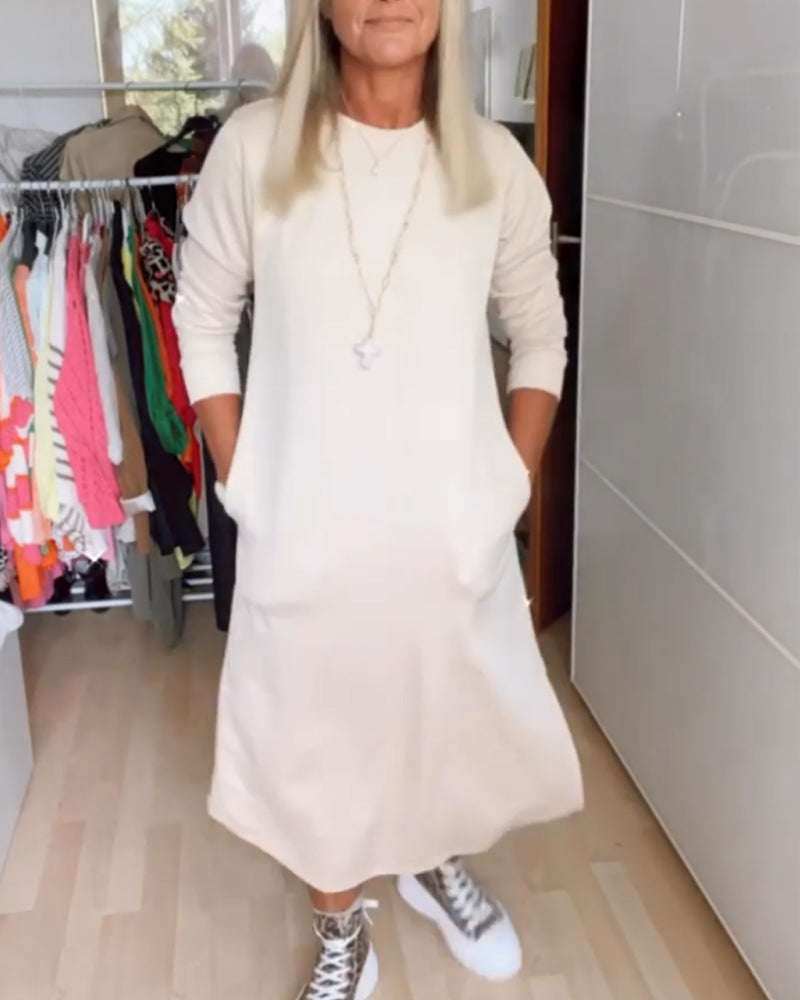 Round Neck Casual Dress