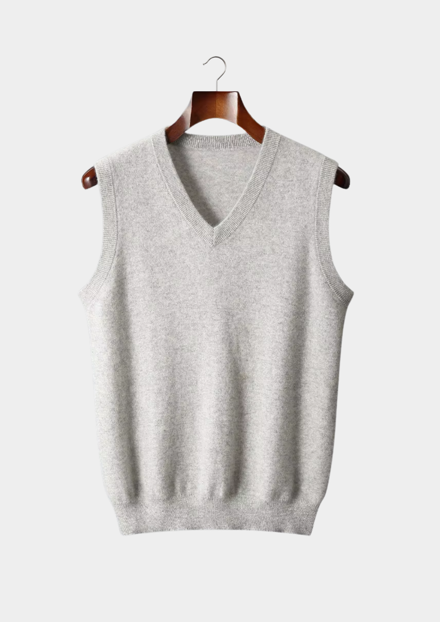 Premium Extra-Fine Merino Wool V-Neck Sweater Vest