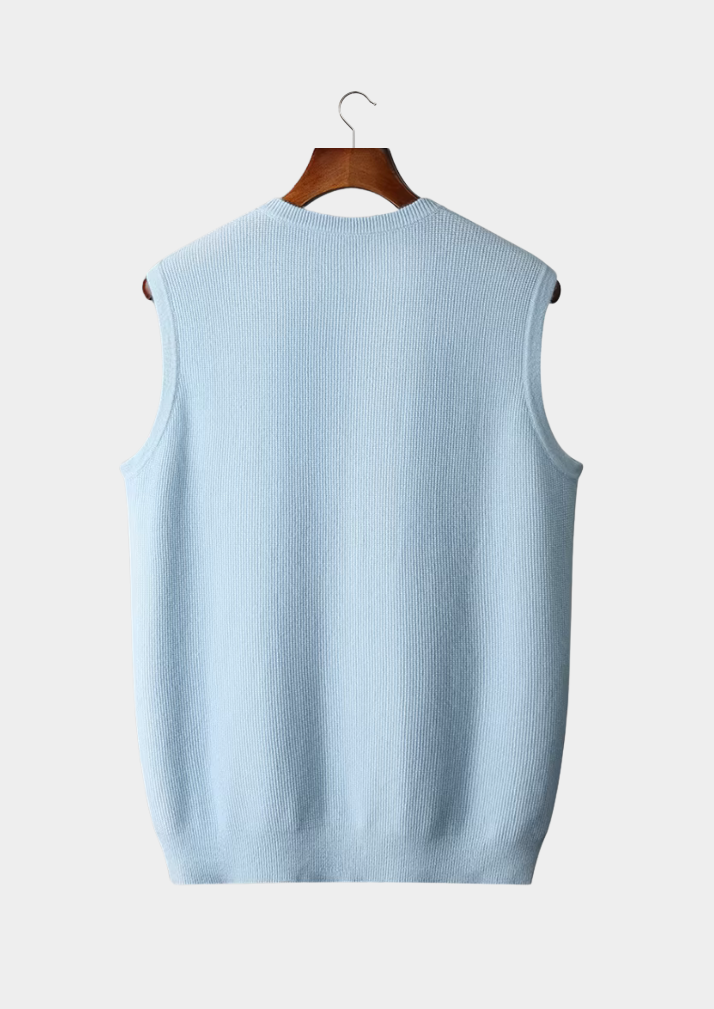 Premium Extra-Fine Merino Wool Crew Neck Sweater Vest