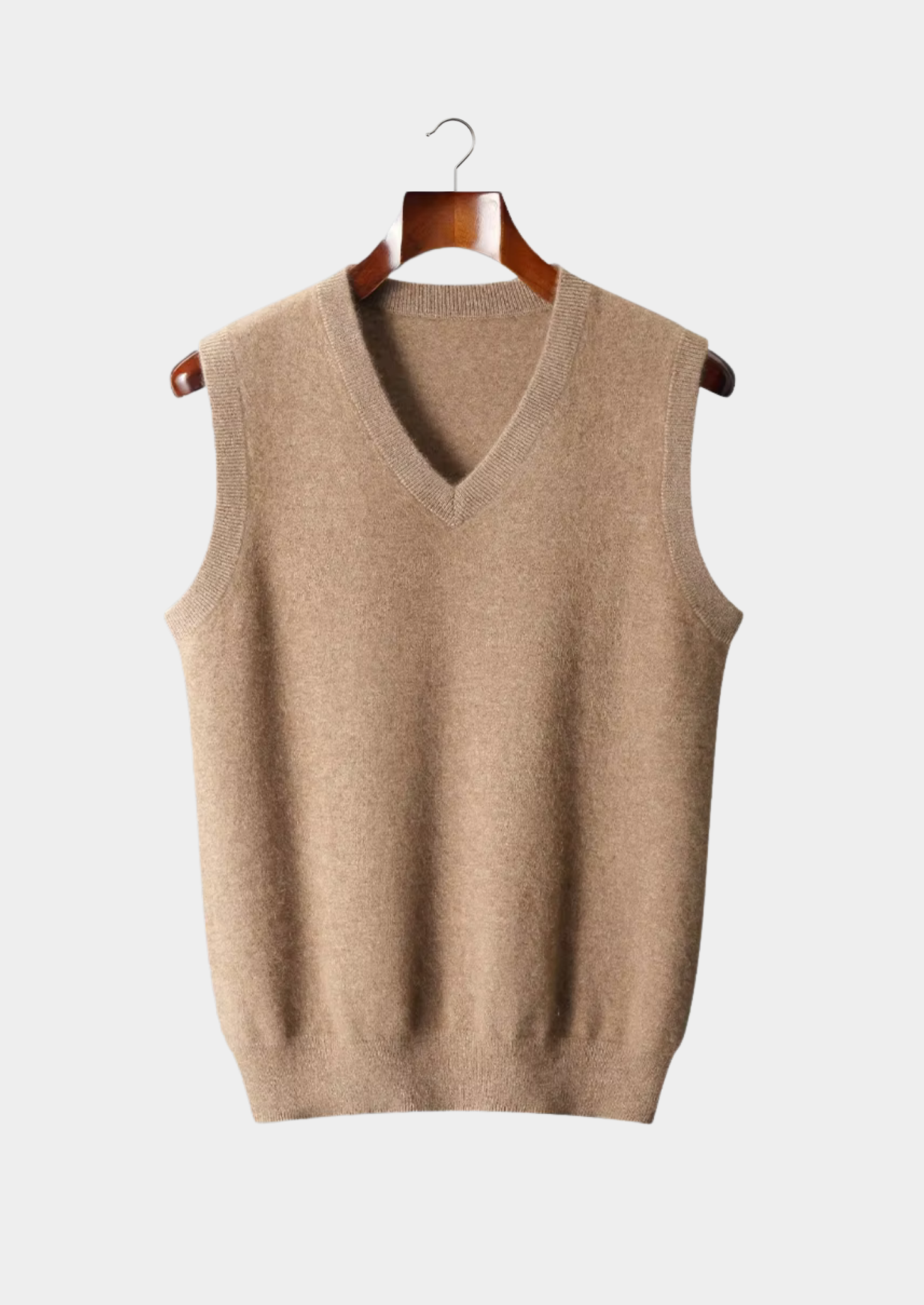 Premium Extra-Fine Merino Wool V-Neck Sweater Vest
