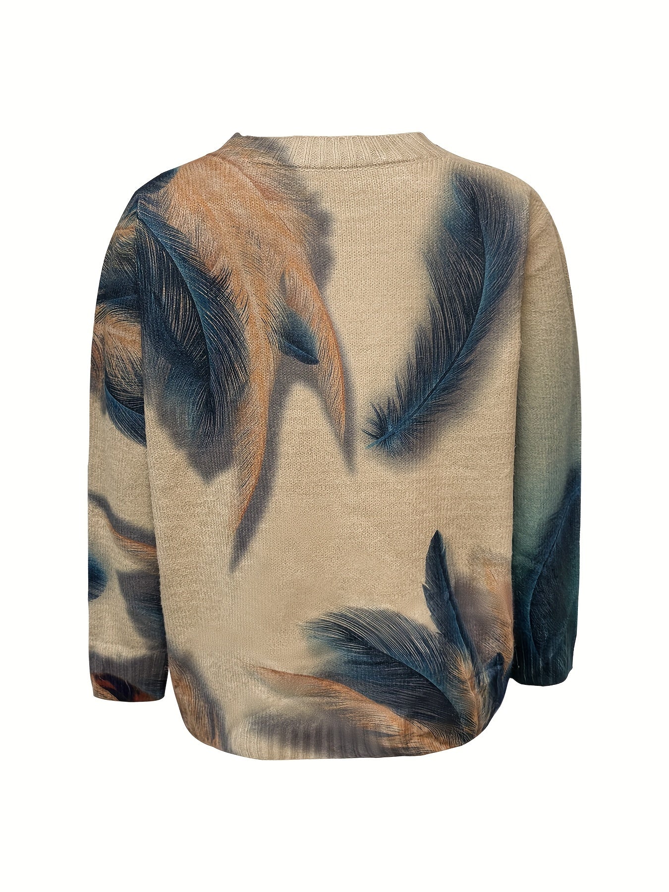 Chloe | Stylish Winter Sweater Featuring Feather Design