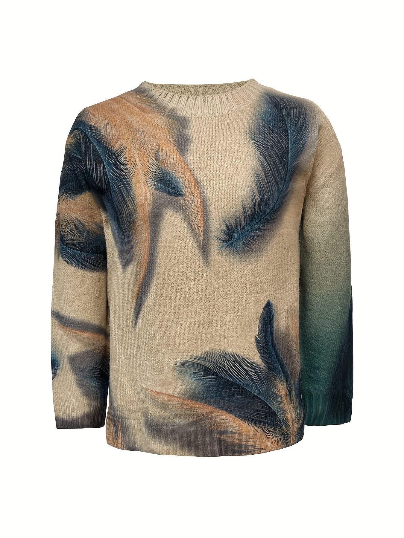 Chloe | Stylish Winter Sweater Featuring Feather Design