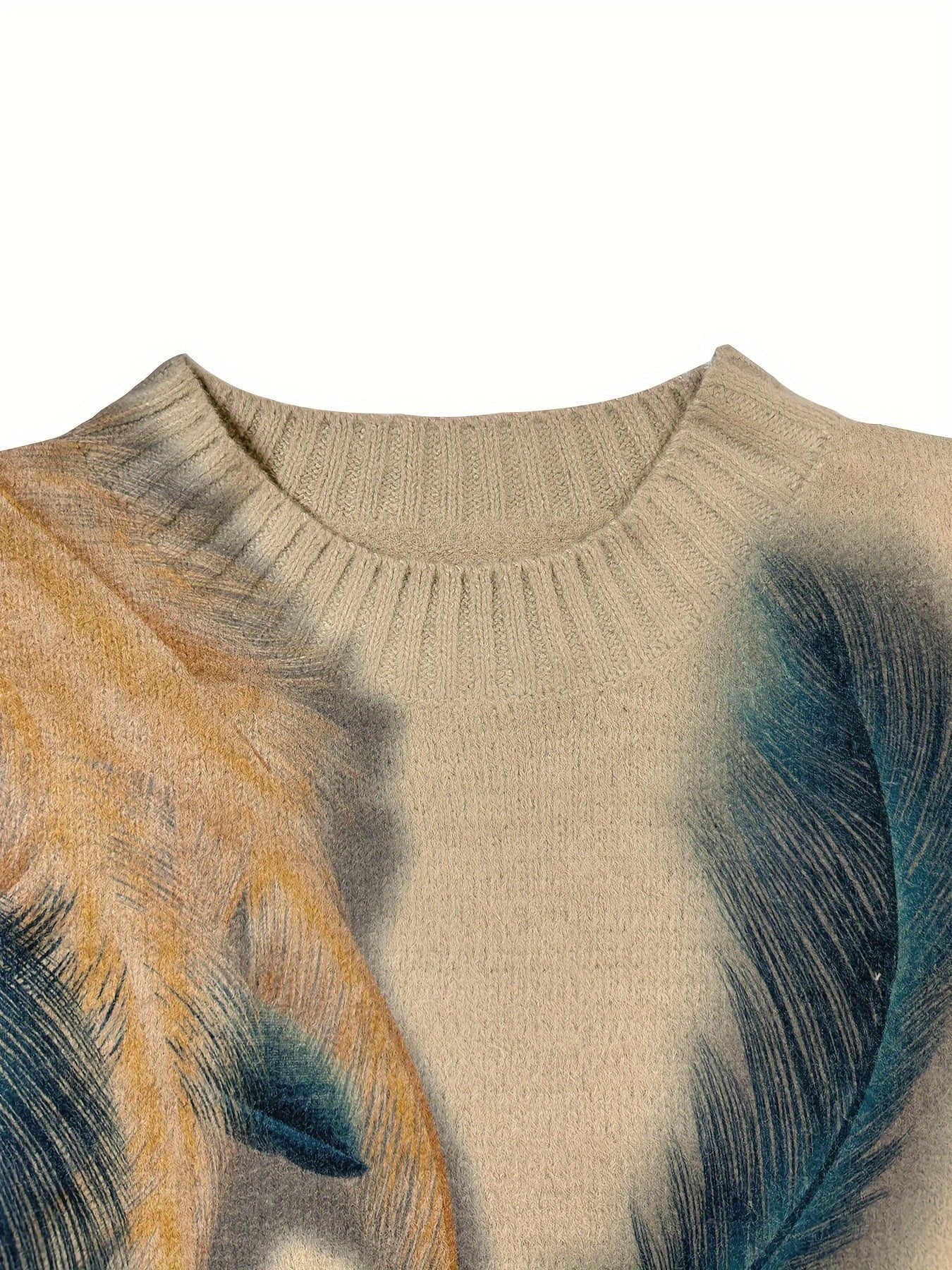 Chloe | Stylish Winter Sweater Featuring Feather Design