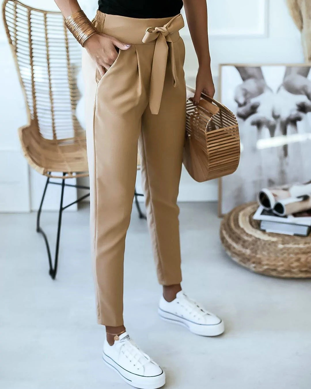 Claudia | Elegant High-Waisted Trousers