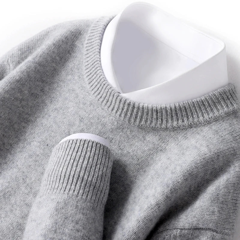 David | Men's Crew Neck Wool Sweater