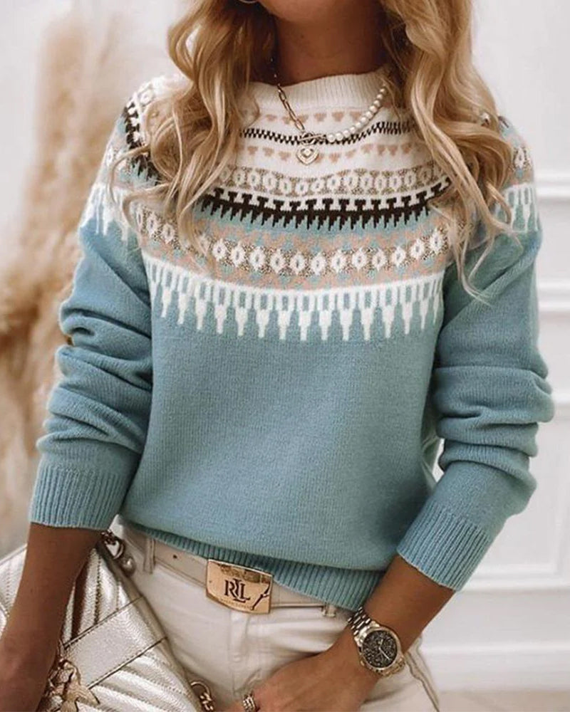 Deqalli | Cozy Long Sleeve Sweater