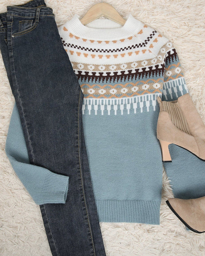 Deqalli | Cozy Long Sleeve Sweater