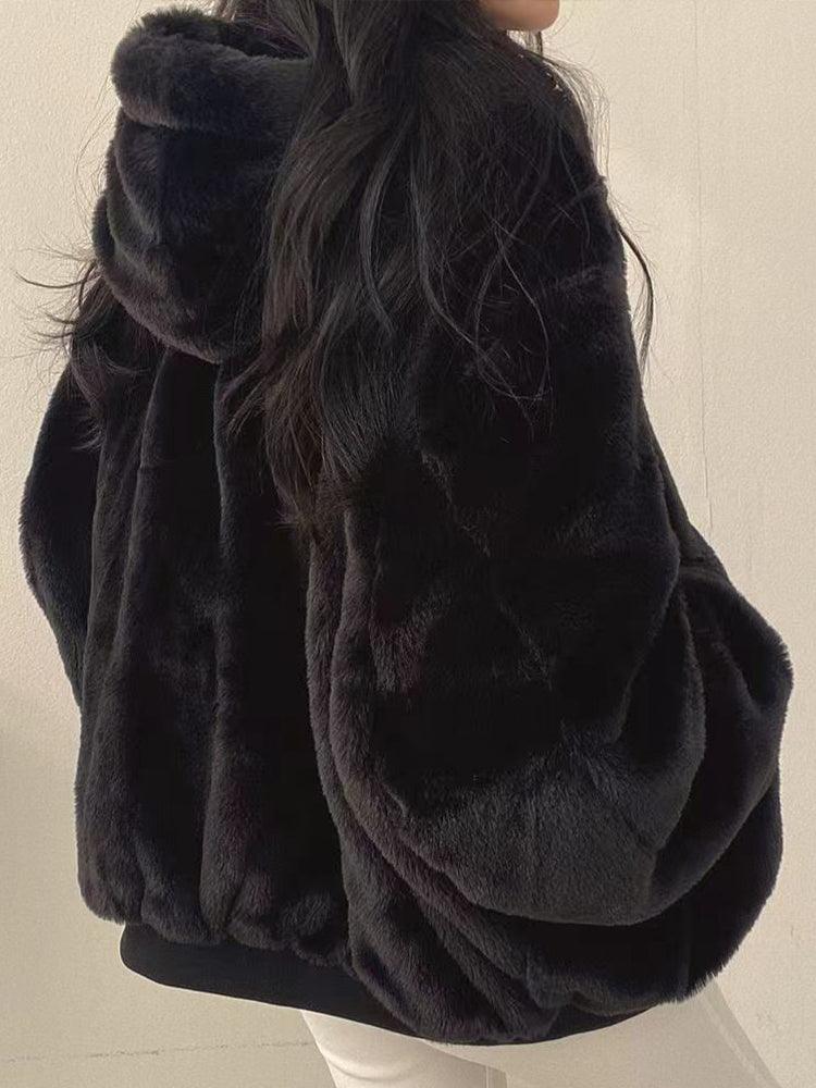 Oversized Women's Teddy Bomber Jacket