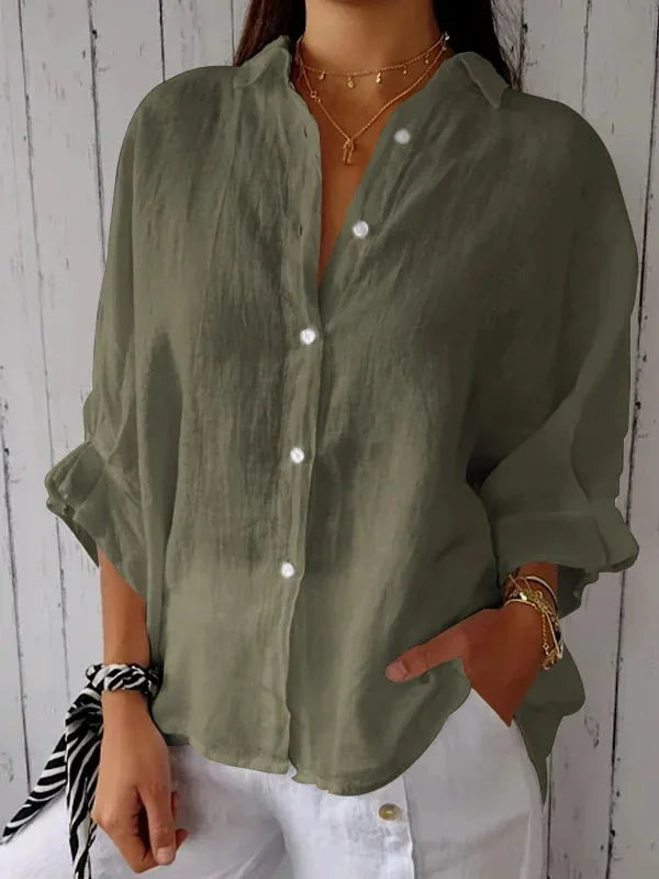 Maëlle - Chic Linen Blouse for Women