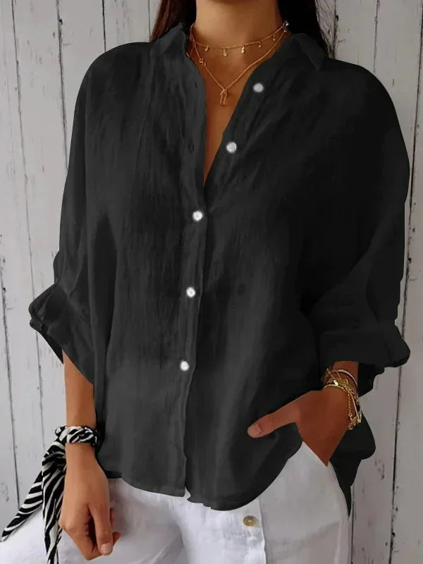 Maëlle - Chic Linen Blouse for Women