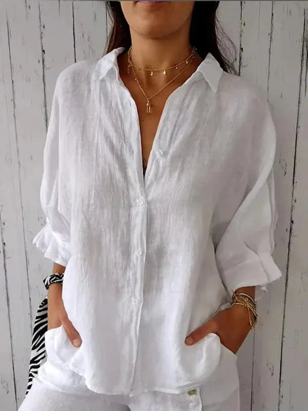 Maëlle - Chic Linen Blouse for Women