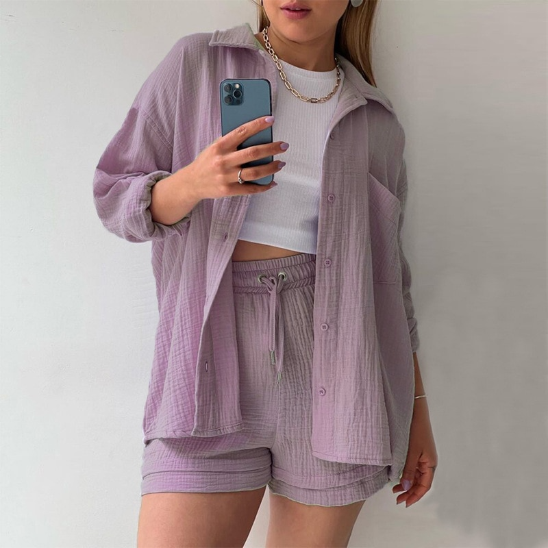 Elif - Lightweight Summer Short Set