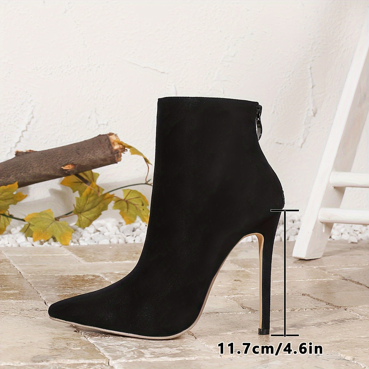 Elise - Pointed Toe High Heel Chelsea Boots