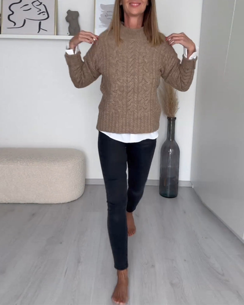 Simple Knit Casual Sweater
