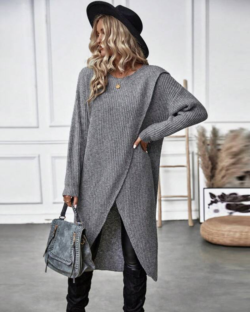 Solid Color Dress