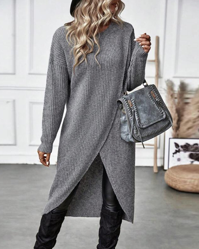 Solid Color Dress