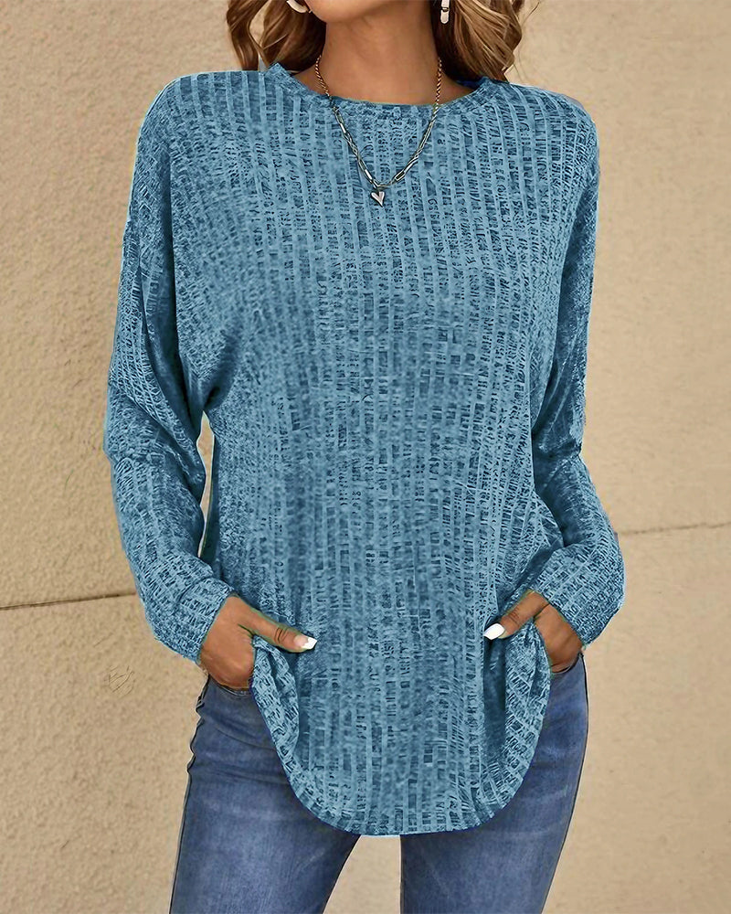 Eleonora | Long Sleeve Round Neck Top