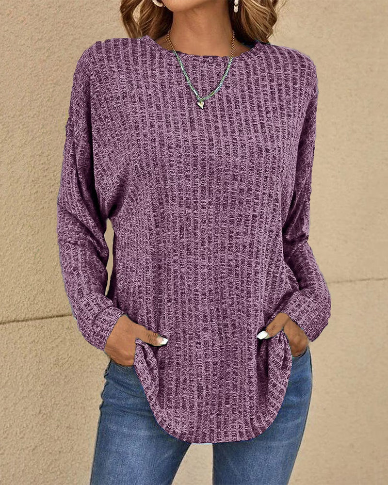 Eleonora | Long Sleeve Round Neck Top