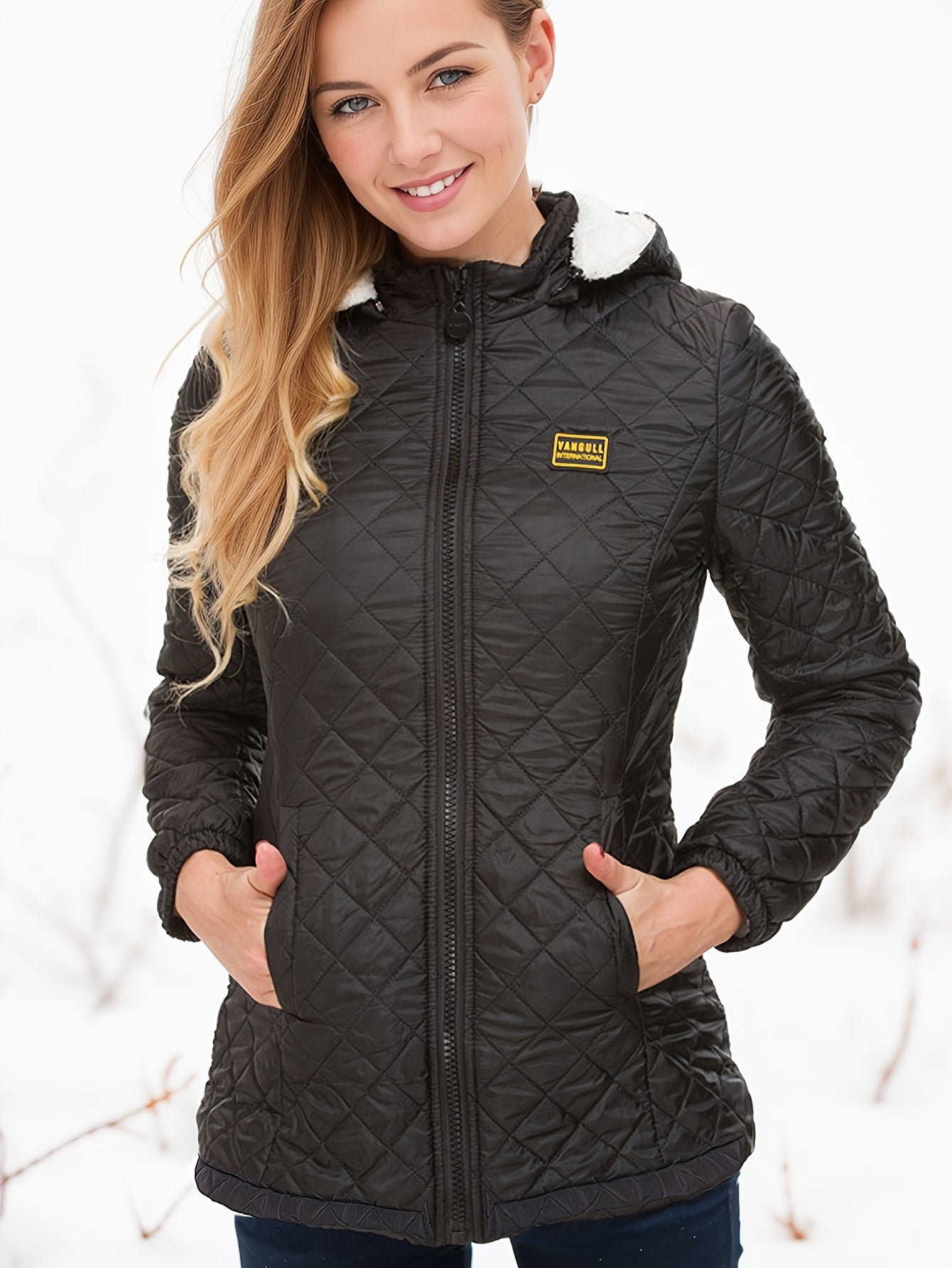 Elin | Hooded Fleece-Lined Quilted Jacket