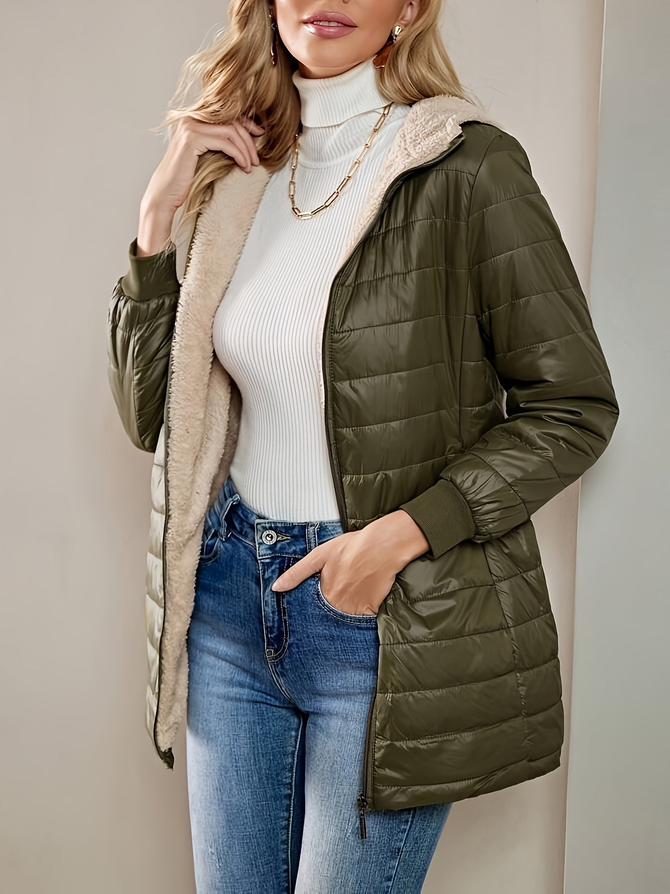 Eline | Zip-Up Fleece-Lined Jacket