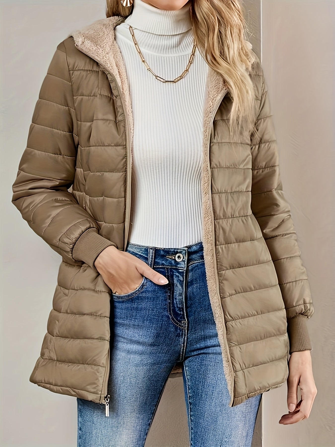 Eline | Zip-Up Fleece-Lined Jacket