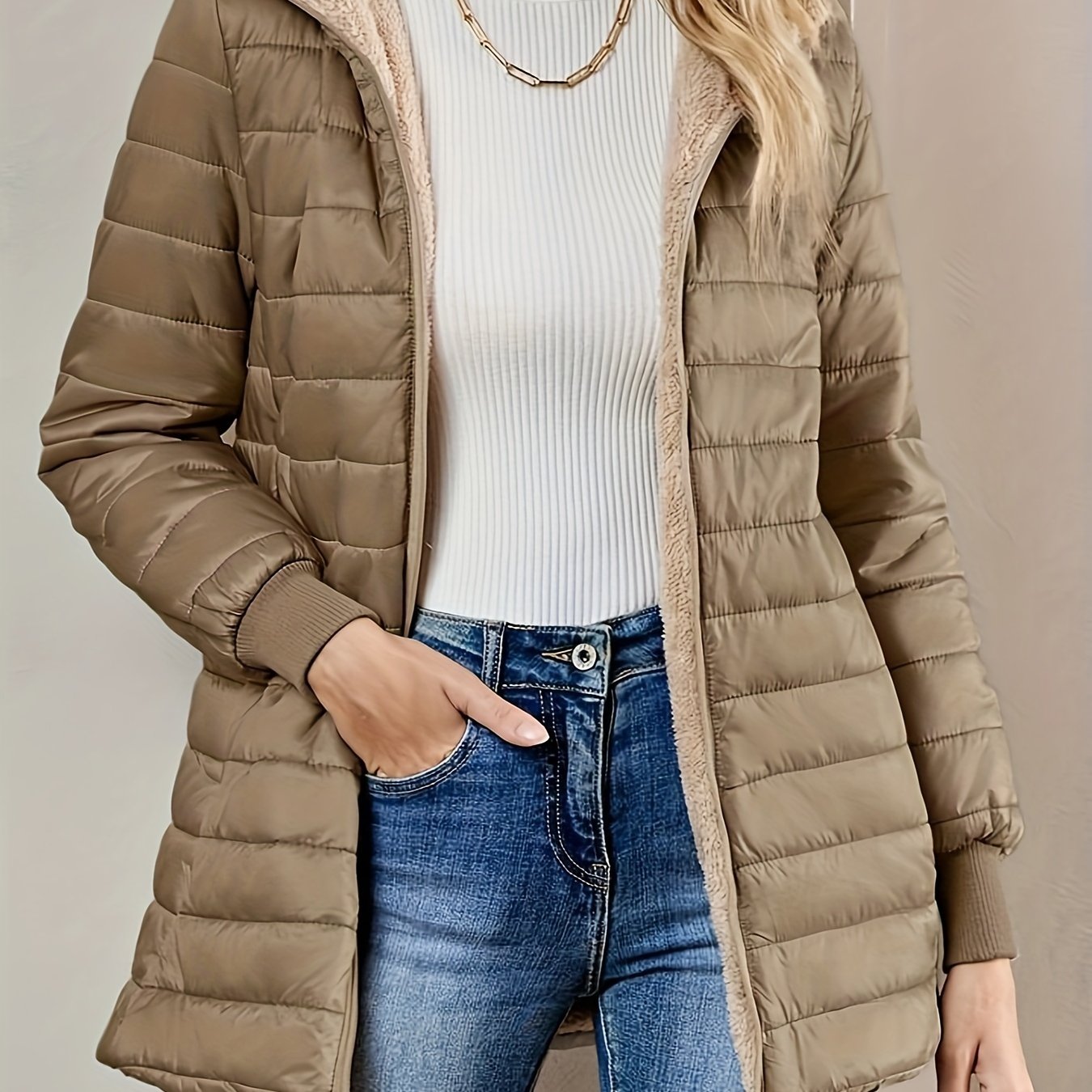 Eline | Zip-Up Fleece-Lined Jacket
