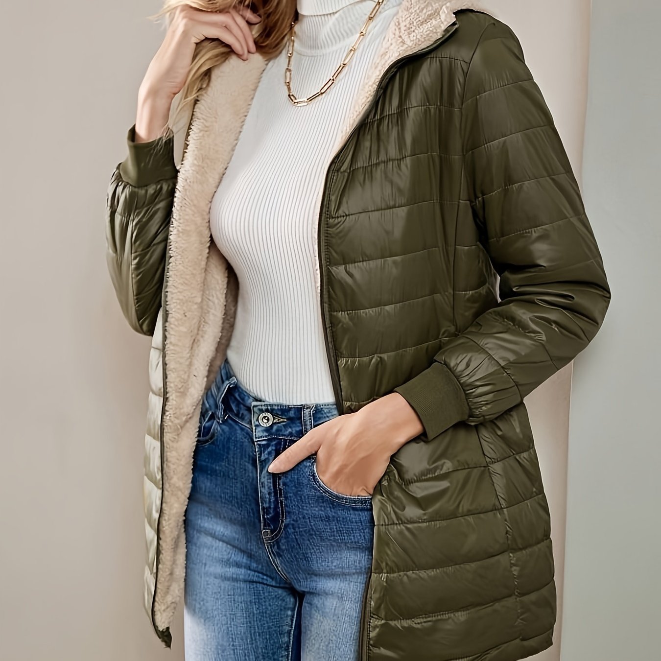 Eline | Zip-Up Fleece-Lined Jacket